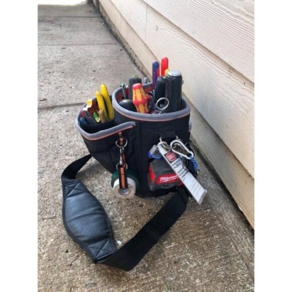 14 Tool Bag with Shoulder Strap Has 14 Pockets for Tool Storage - Picture 3 of 3